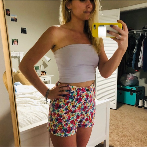 BeBop Pants - Vintage Floral High-Wasted Shorts🌸🌼